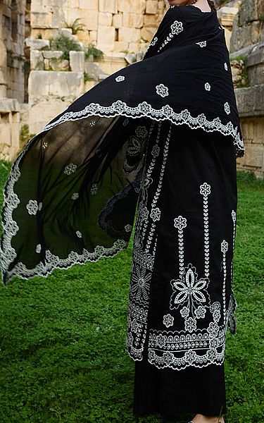 Image Black Lawn Suit | Pakistani Lawn Dress in USA- Image 2
