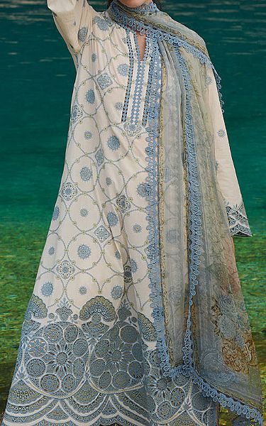 Image Off-white Lawn Suit | Pakistani Lawn Dress in USA- Image 2