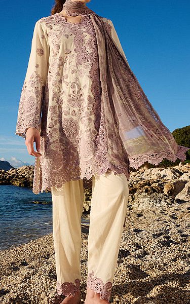 Image Ivory Lawn Suit | Pakistani Lawn Dress in USA- Image 1