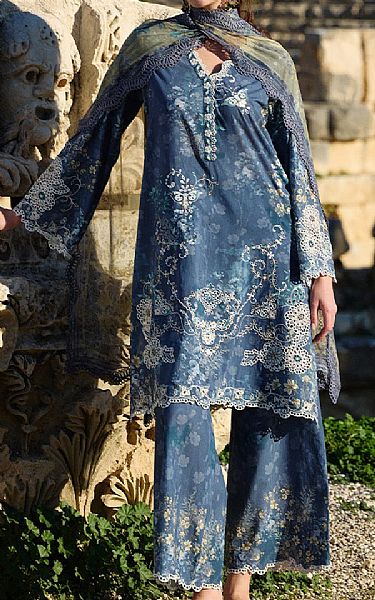 Image Pickled Bluewood Cotton Suit | Pakistani Lawn Dress in USA- Image 1
