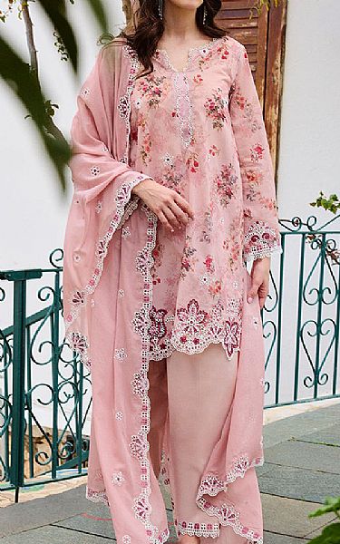 Image Light Pink Cotton Suit | Pakistani Lawn Dress in USA- Image 1