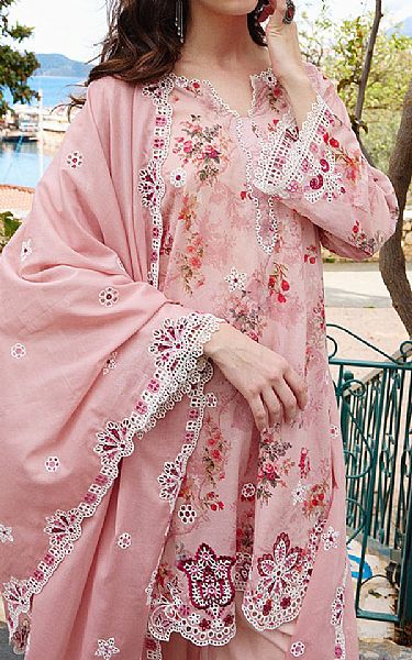 Image Light Pink Cotton Suit | Pakistani Lawn Dress in USA- Image 2