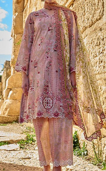 Image Tea Pink Cotton Suit | Pakistani Lawn Dress in USA- Image 1