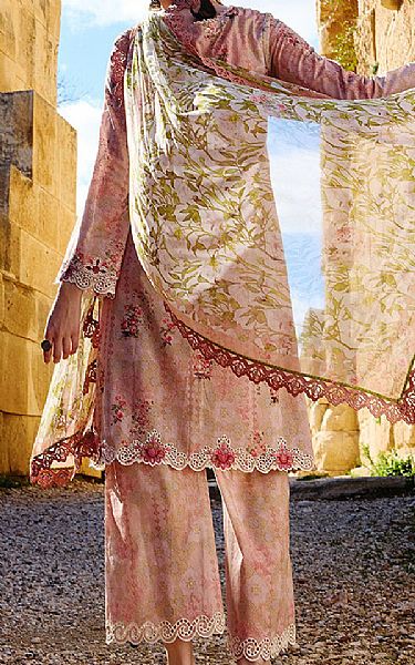 Image Tea Pink Cotton Suit | Pakistani Lawn Dress in USA- Image 2