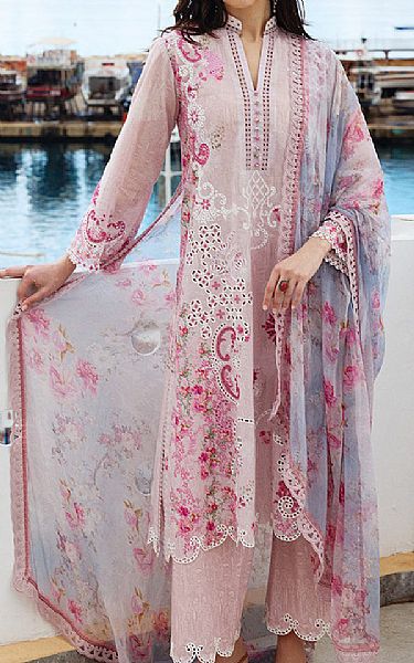 Image Oyster Pink Cotton Suit | Pakistani Lawn Dress in USA- Image 1