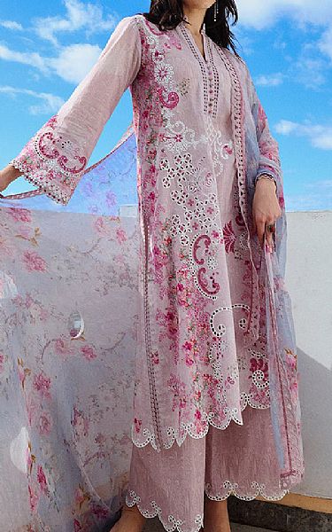 Image Oyster Pink Cotton Suit | Pakistani Lawn Dress in USA- Image 2