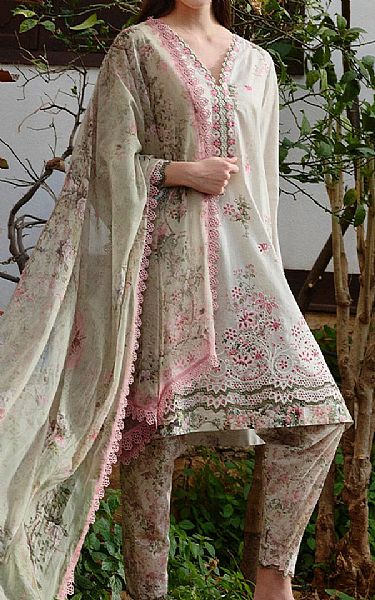 Image Quill Grey Cotton Suit | Pakistani Lawn Dress in USA- Image 1
