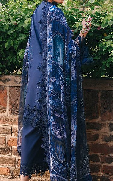 Image Navy Blue Lawn Suit | Pakistani Lawn Dress in USA- Image 2