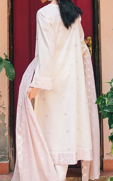 Image White/Pink Lawn Suit | Pakistani Lawn Dress in USA- Image 2