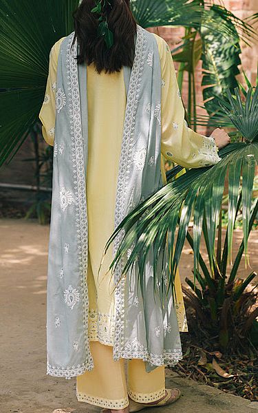 Image Yellow Voile Suit | Pakistani Lawn Dress in USA- Image 2