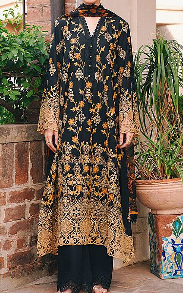 Image Black Lawn Suit | Pakistani Lawn Dress in USA- Image 1