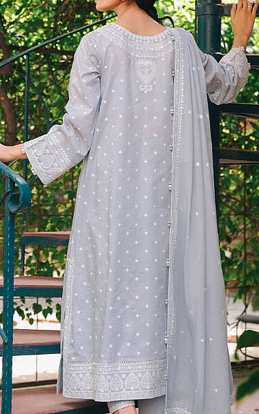 Image Light Grey Lawn Suit | Pakistani Lawn Dress in USA- Image 2