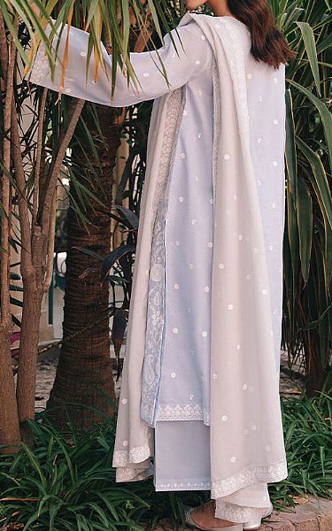 Image Cadet Grey Voile Suit | Pakistani Lawn Dress in USA- Image 2