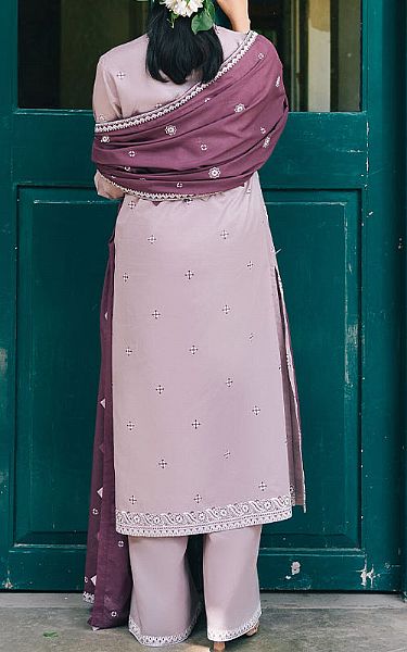 Image Mauve Voile Suit | Pakistani Lawn Dress in USA- Image 2