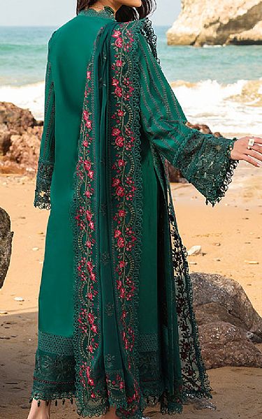 Imrozia Teal Lawn Suit | Pakistani Lawn Dress in USA- Image 2