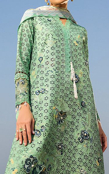 Imrozia Mint Green Lawn Suit | Pakistani Lawn Dress in USA- Image 2