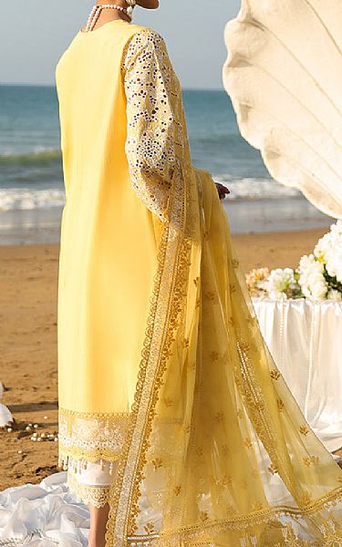 Imrozia Yellow Lawn Suit | Pakistani Lawn Dress in USA- Image 2