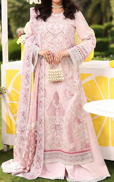 Imrozia Baby Pink Lawn Suit | Pakistani Lawn Dress in USA- Image 1