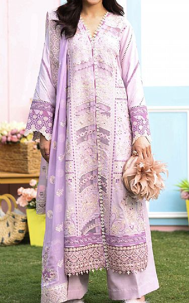 Imrozia Lilac Lawn Suit | Pakistani Lawn Dress in USA- Image 1