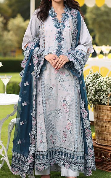 Imrozia Slate Grey Lawn Suit | Pakistani Lawn Dress in USA- Image 1