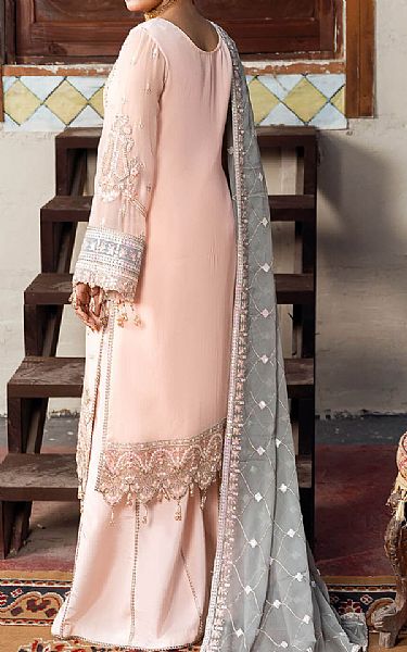 Imrozia Baby Pink Chiffon Suit | Pakistani Embroidered Chiffon Dresses USA- Image 2