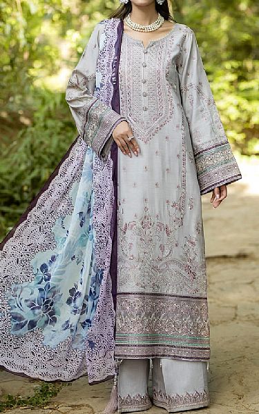 Imrozia Grey Lawn Suit | Pakistani Lawn Suits- Image 1