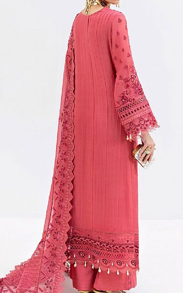 Imrozia Light Carmine Pink Georgette Suit | Pakistani Embroidered Chiffon Dresses USA- Image 2