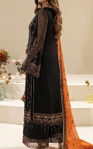 Imrozia Black Chiffon Suit | Pakistani Embroidered Chiffon Dresses USA- Image 2