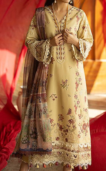 Imrozia Ivory Lawn Suit | Pakistani Lawn Dress in USA- Image 1