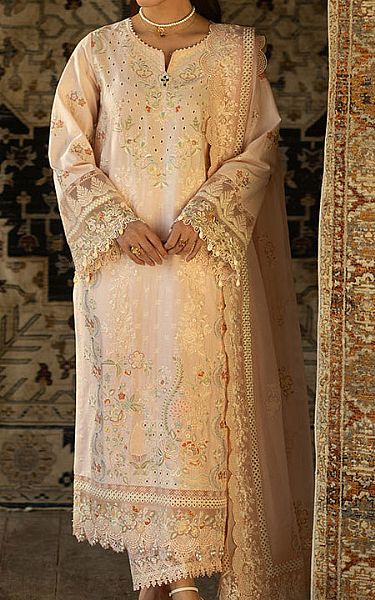 Imrozia Powder Pink Lawn Suit | Pakistani Lawn Dress in USA- Image 1