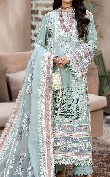 Imrozia Shadow Green Lawn Suit | Pakistani Lawn Suits- Image 1
