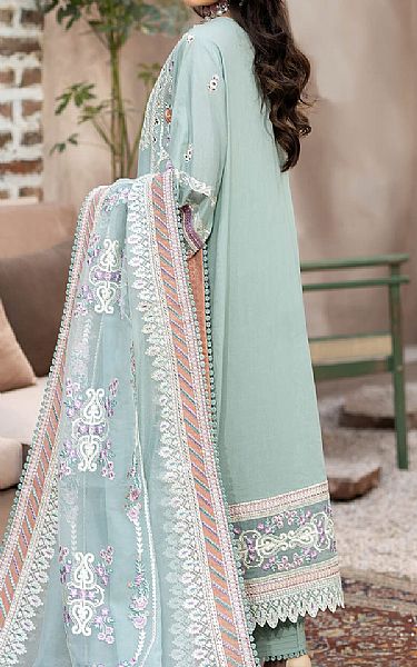 Imrozia Shadow Green Lawn Suit | Pakistani Lawn Suits- Image 2