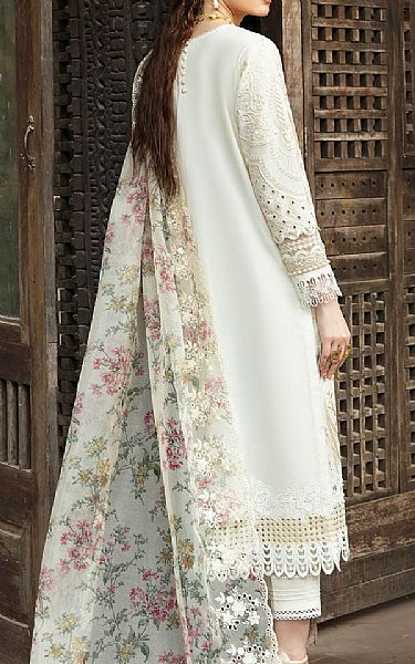 Imrozia White Lawn Suit | Pakistani Lawn Suits- Image 2