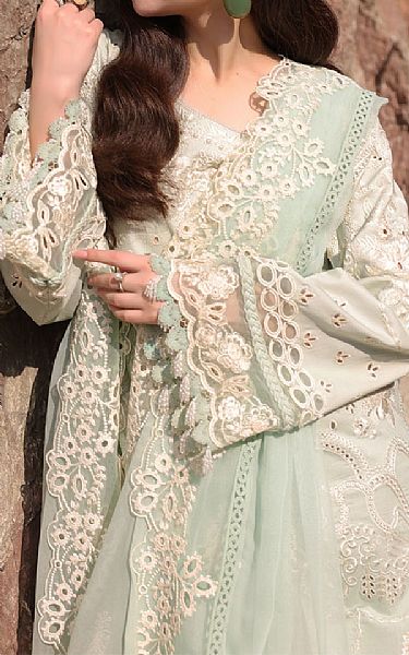 Imrozia Pistachio Green Lawn Suit | Pakistani Lawn Dress in USA- Image 2