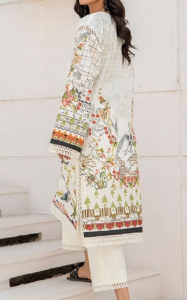 Ittehad White Lawn Suit (2 Pcs) | Pakistani Dresses in USA- Image 2