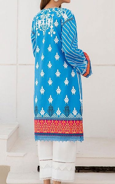 Ittehad Electric Blue Lawn Suit (2 Pcs) | Pakistani Dresses in USA- Image 2