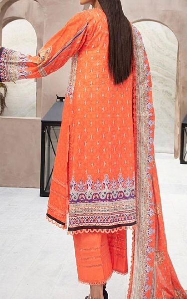 Ittehad Cinnabar Red Lawn Suit | Pakistani Dresses in USA- Image 2