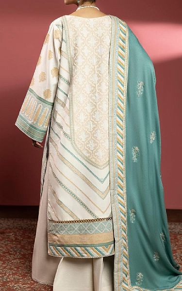 Ittehad Ivory Jacquard Suit | Pakistani Winter Dresses- Image 2