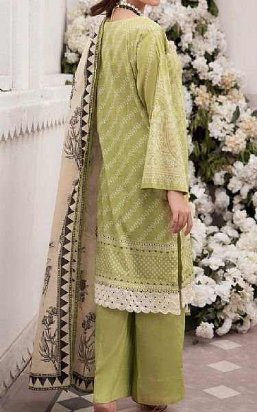 Ittehad Light Olive Green Lawn Suit | Pakistani Lawn Suits- Image 2