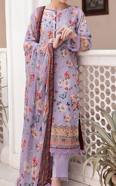 Ittehad Lavender Lawn Suit | Pakistani Lawn Suits- Image 1