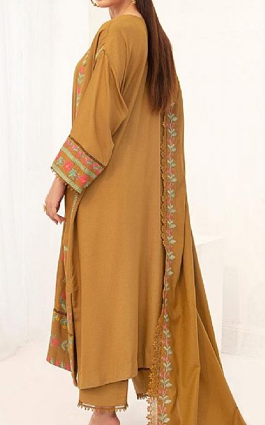 Ittehad Bronze Karandi Suit | Pakistani Winter Dresses- Image 2