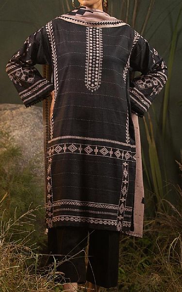 Ittehad Black Khaddar Suit | Pakistani Winter Dresses- Image 1
