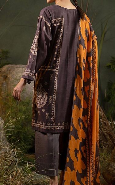 Ittehad Woody Brown Khaddar Suit | Pakistani Winter Dresses- Image 2