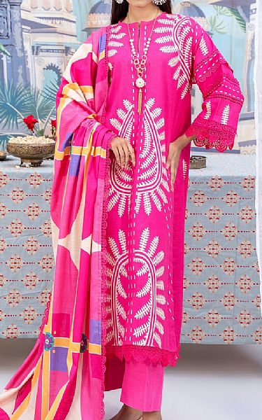 Ittehad Magenta Khaddar Suit | Pakistani Winter Dresses- Image 1