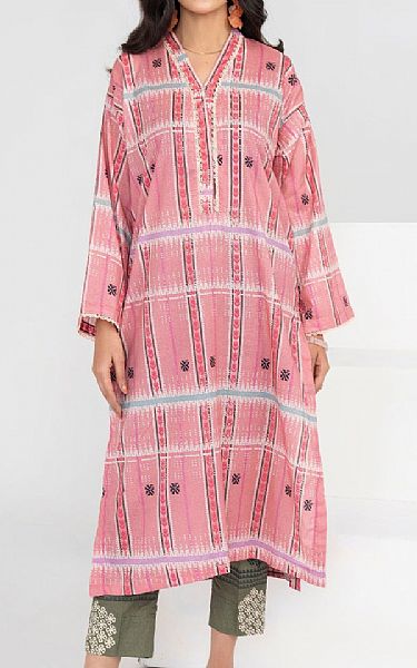 Ittehad Dull Pink Lawn Suit (2 pcs) | Pakistani Lawn Suits- Image 1