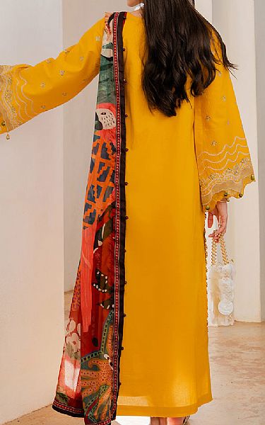 Izel Orange Lawn Suit | Pakistani Lawn Dress in USA- Image 2