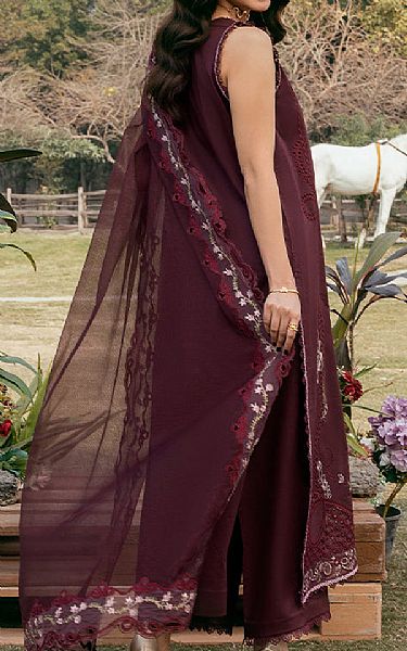Izel Wine Berry Lawn Suit | Pakistani Lawn Dress in USA- Image 2