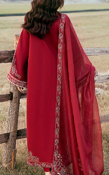 Izel Wine Red Lawn Suit | Pakistani Lawn Dress in USA- Image 2