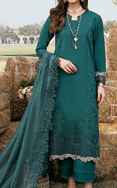 Izel Teal Lawn Suit | Pakistani Lawn Dress in USA- Image 1
