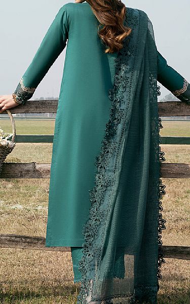 Izel Teal Lawn Suit | Pakistani Lawn Dress in USA- Image 2